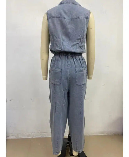 Rosalia - Mouwloze Denim Jumpsuits