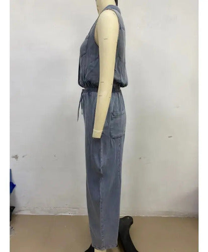 Rosalia - Mouwloze Denim Jumpsuits