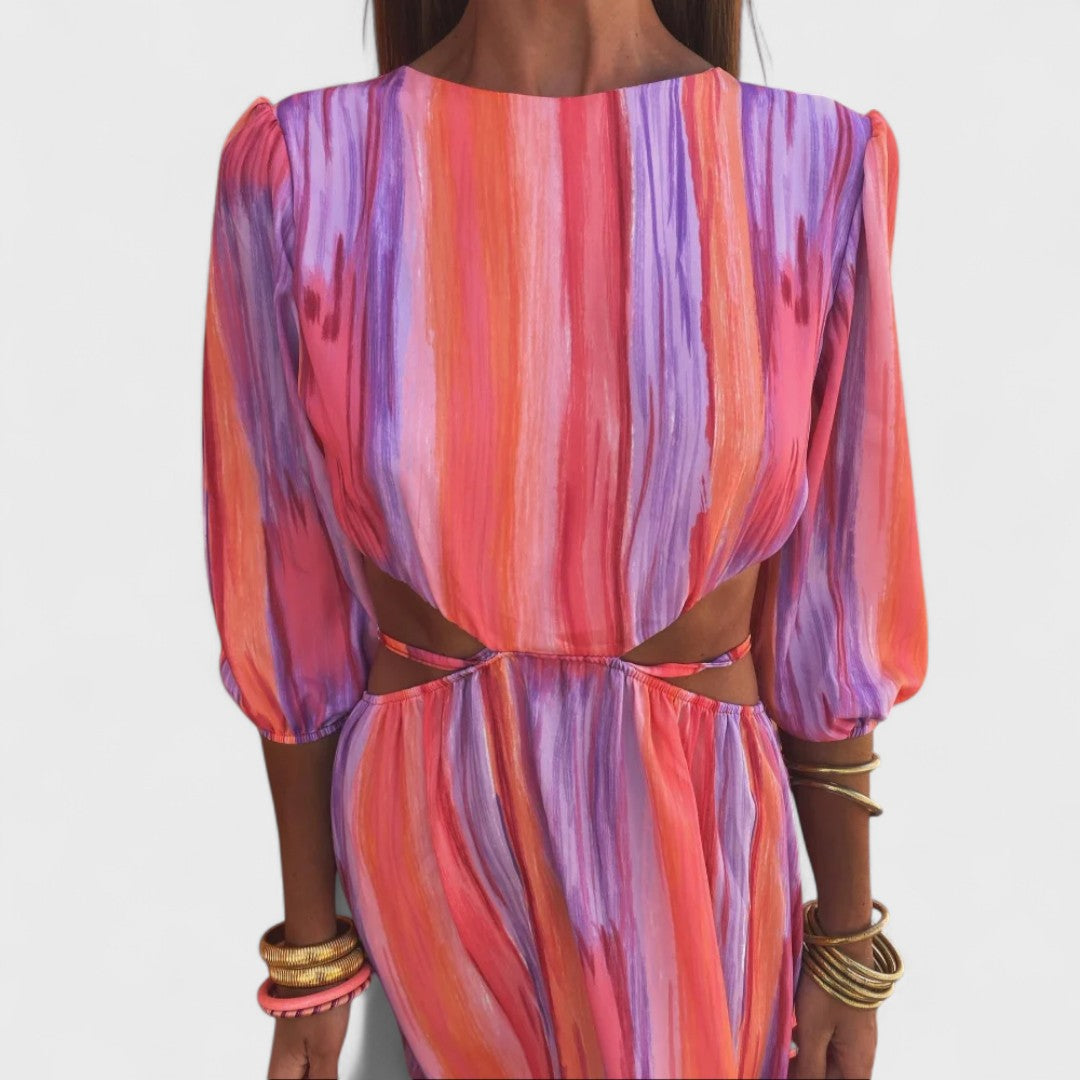 Madeline - Maxi Jurk Glans