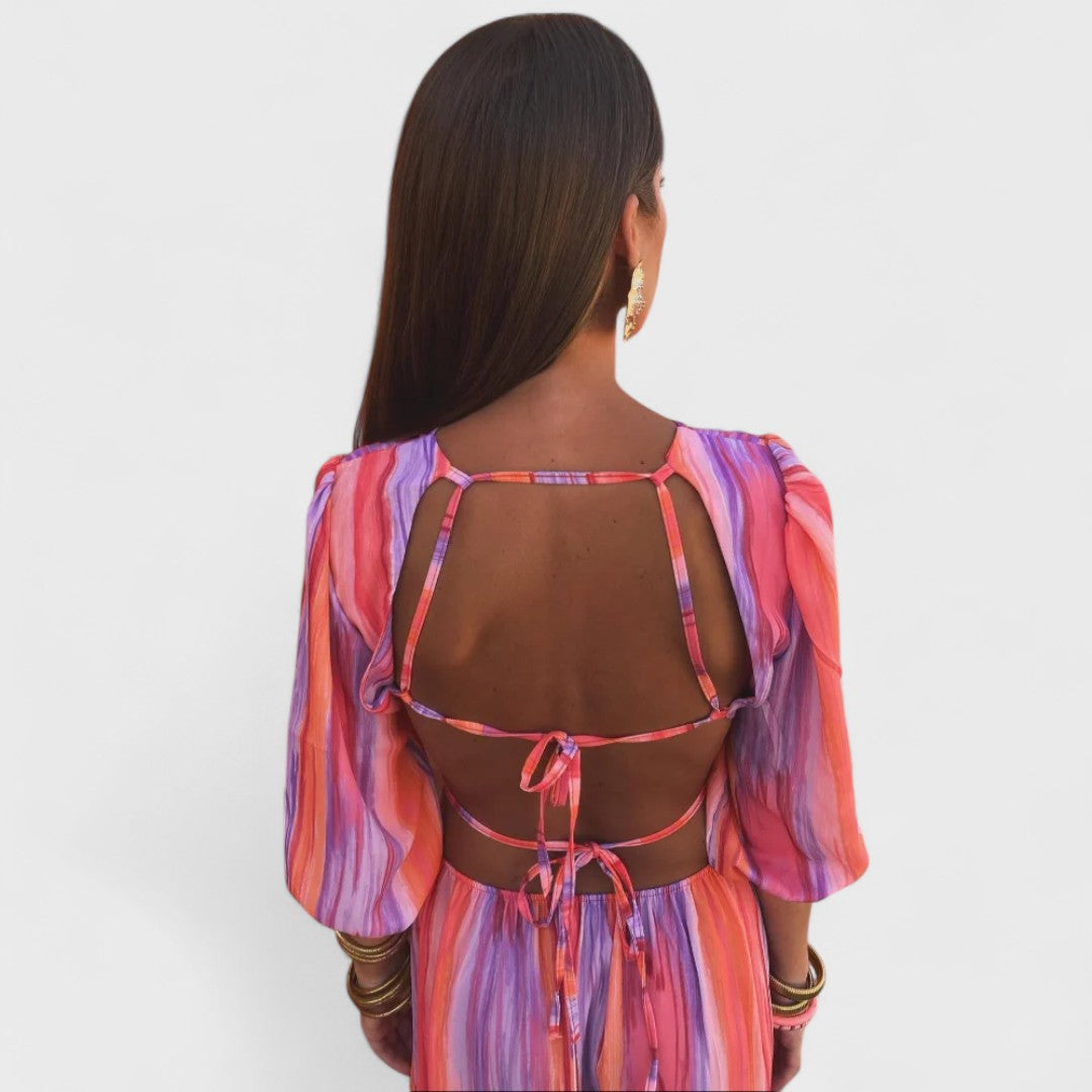 Madeline - Maxi Jurk Glans