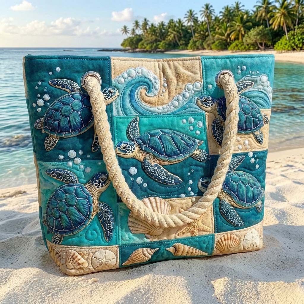 Gewatteerde Strandtas Turtle Bay