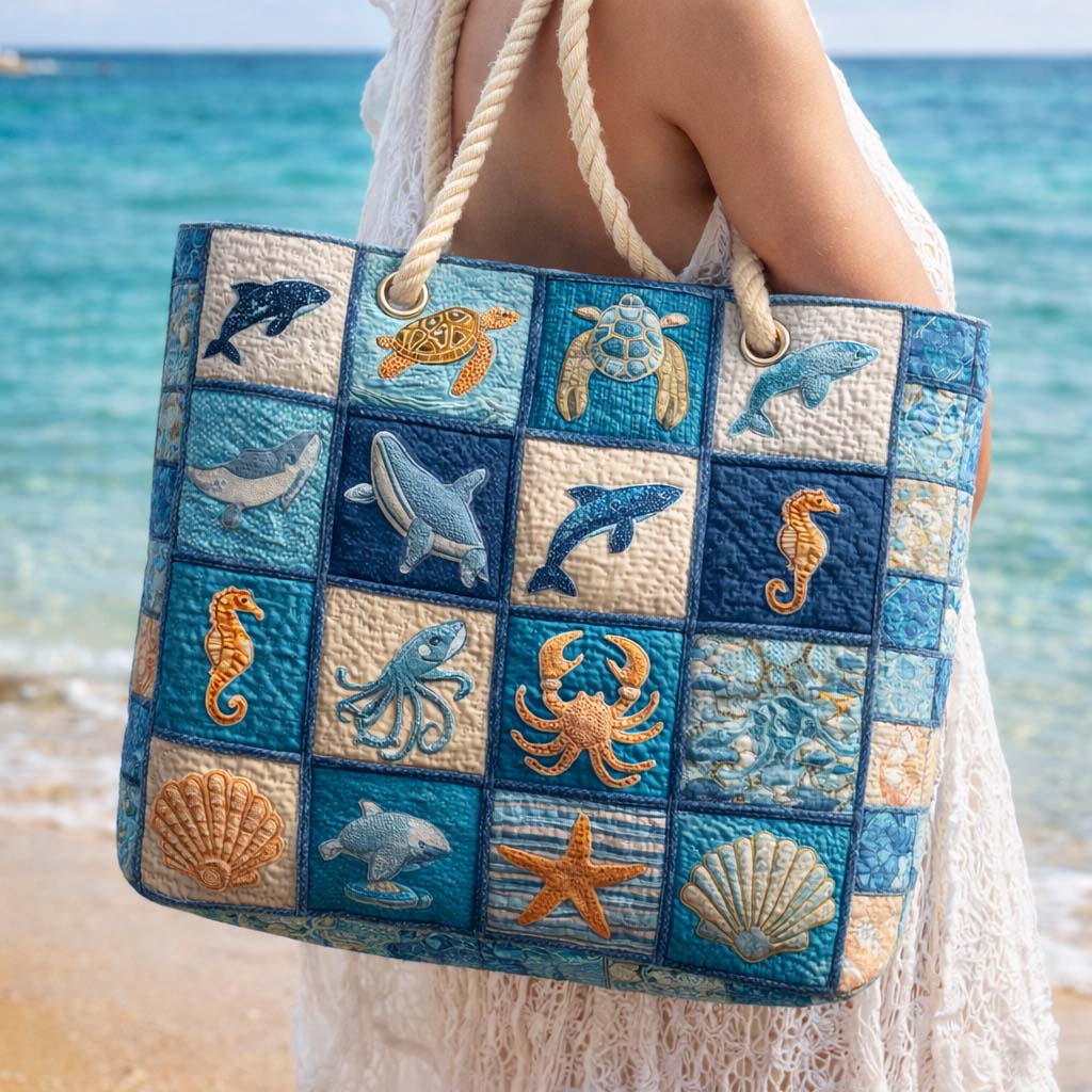 Gewatteerde Marine Life Strandtas