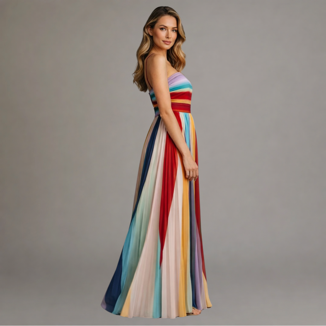 Ivy - Maxi Jurk Kleurige Licht