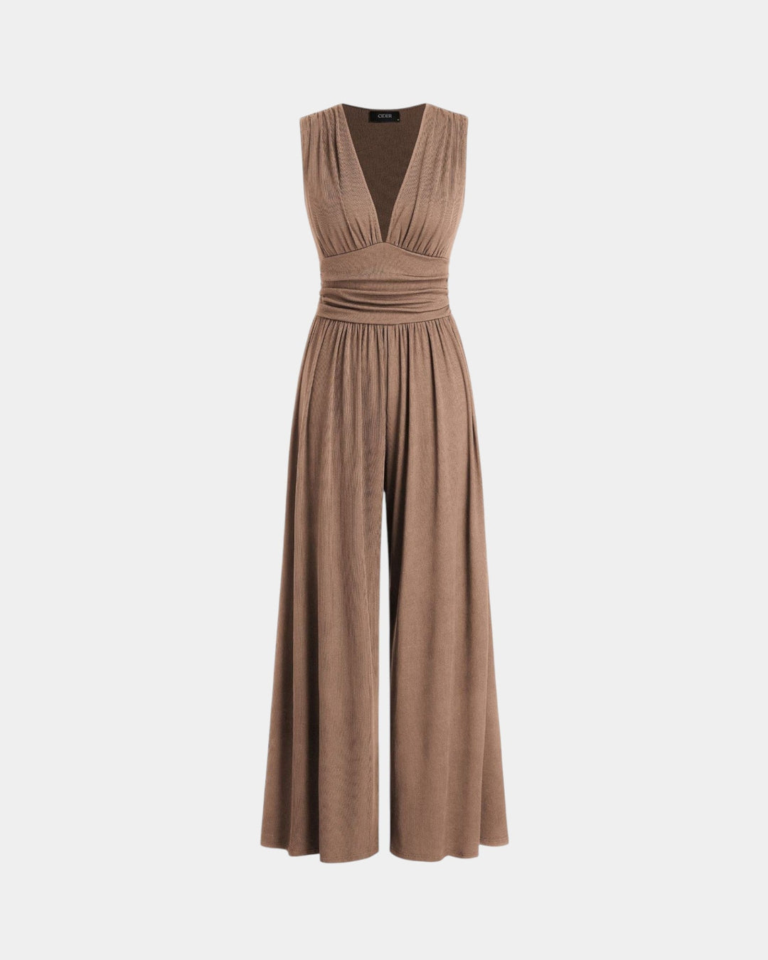 Sultana - Chique mouwloze jumpsuit met wijde benen