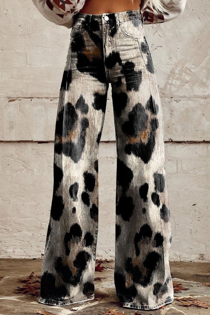 Cheetah - Boho Vintage Broek met Chic Print