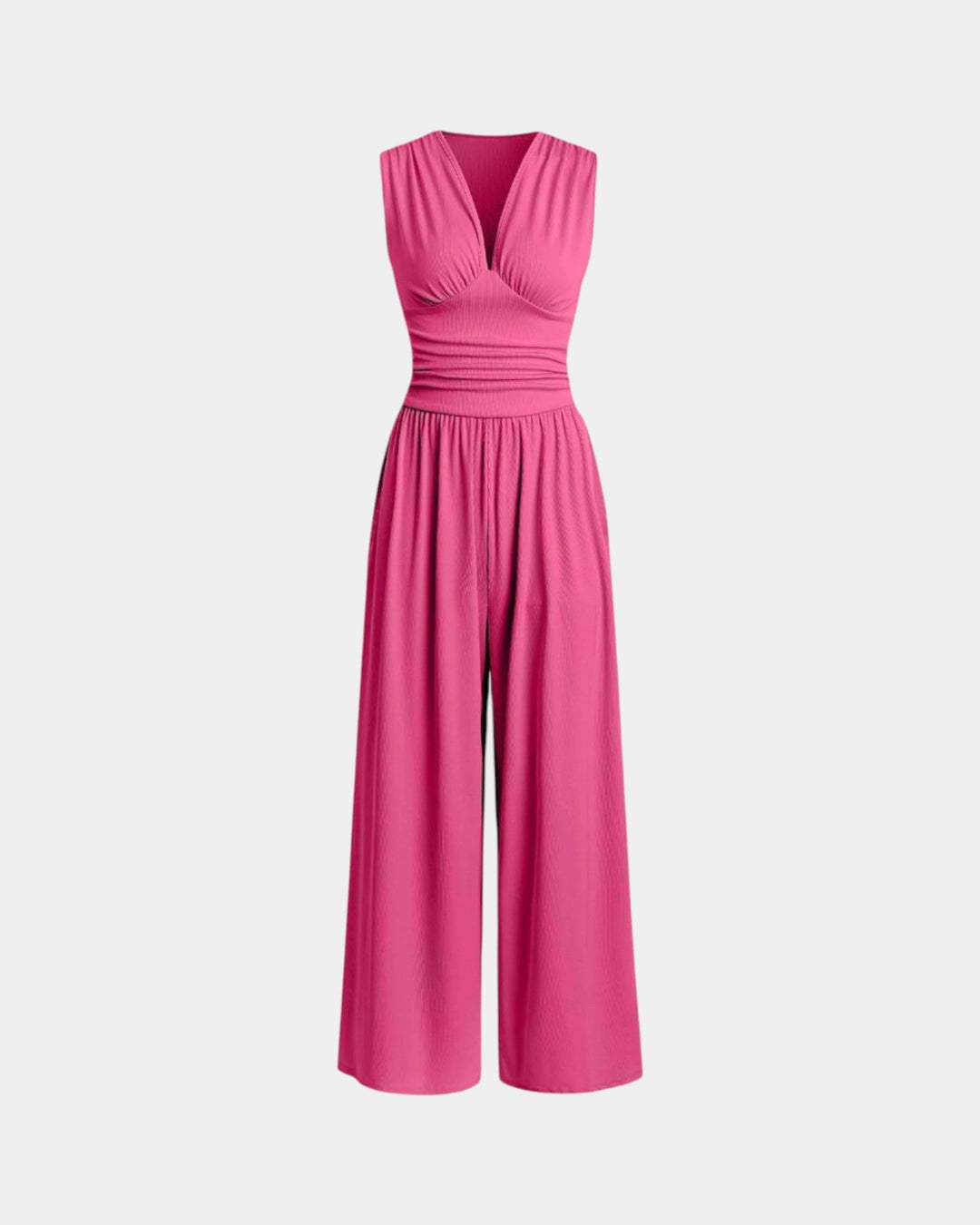 Sultana - Chique mouwloze jumpsuit met wijde benen