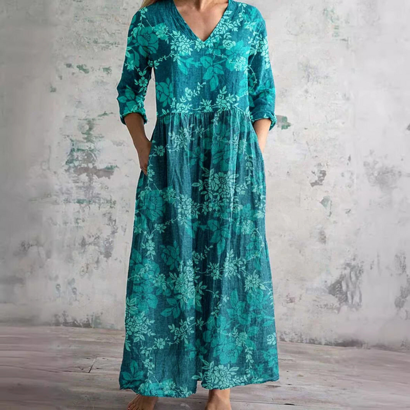 Marie - Bloemen Zomerjurk
