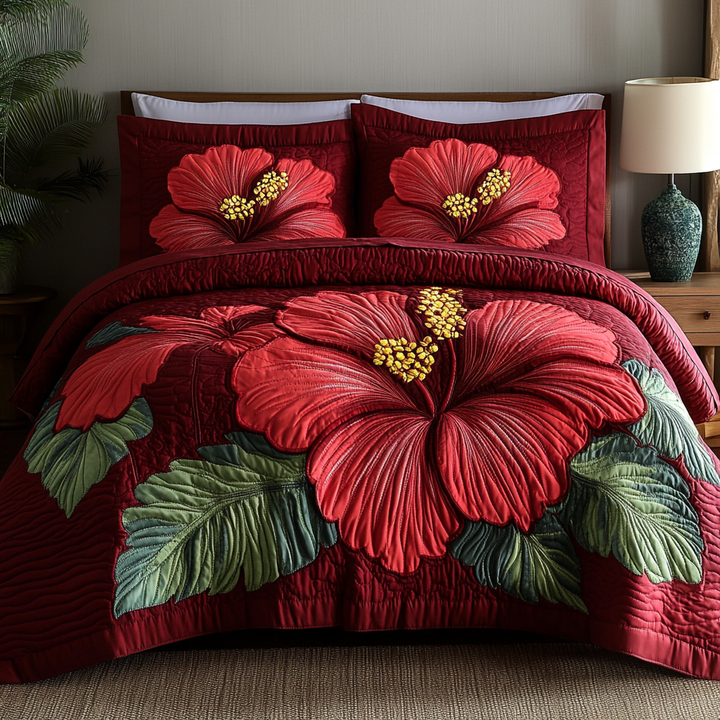Petal Harmony - 3-delige handgemaakte beddengoedset