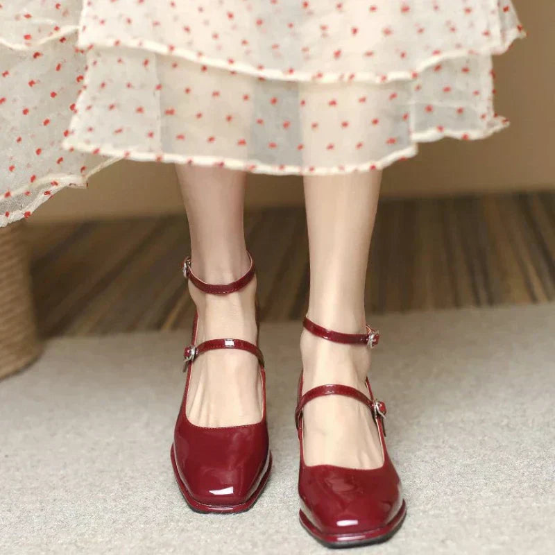 Eva - Orthopedische pumps met enkelbandje