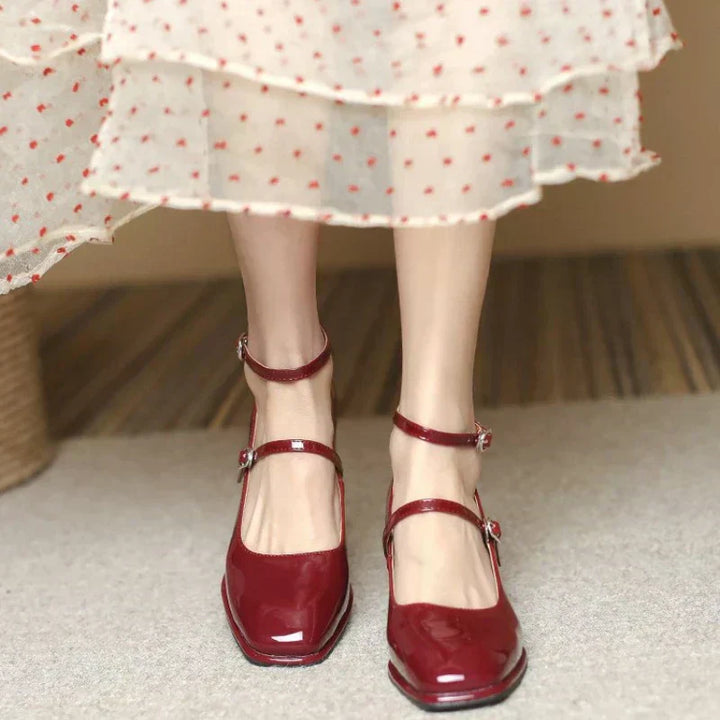Eva - Orthopedische pumps met enkelbandje