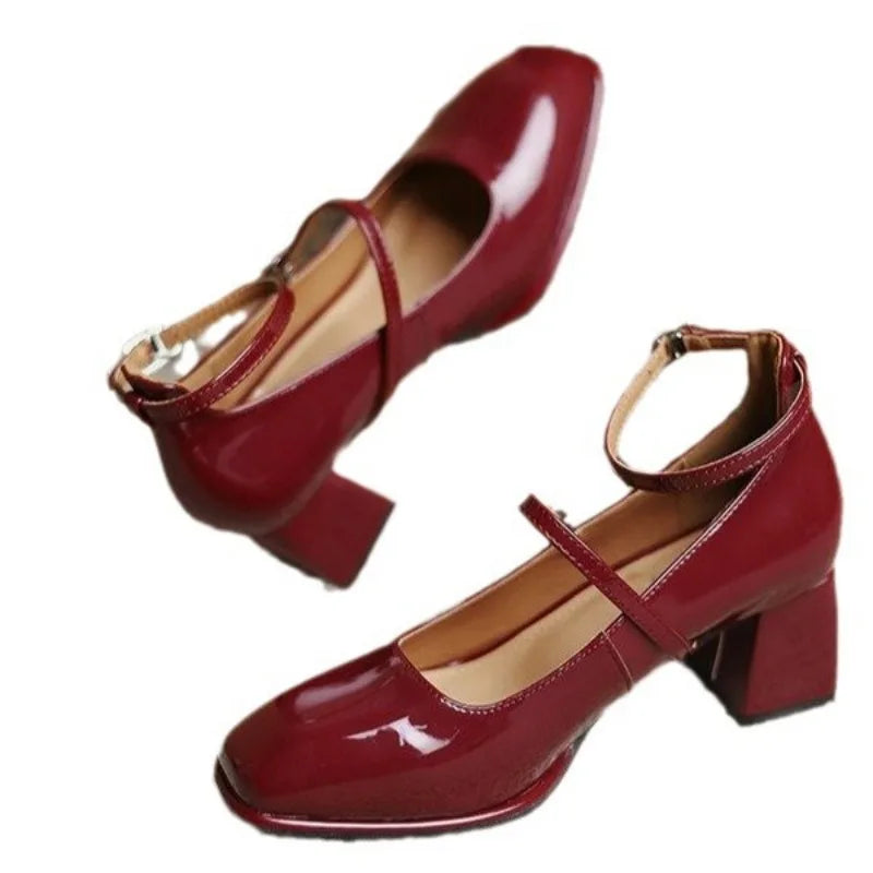 Eva - Orthopedische pumps met enkelbandje