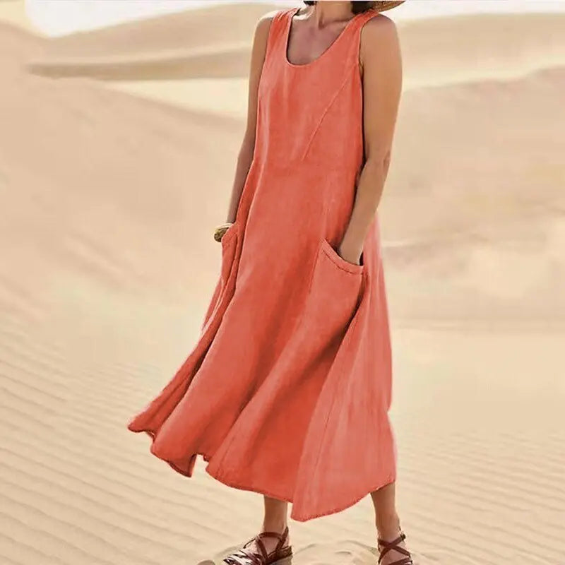 Chloe - Maxi Jurk Natuurlijke Comfort