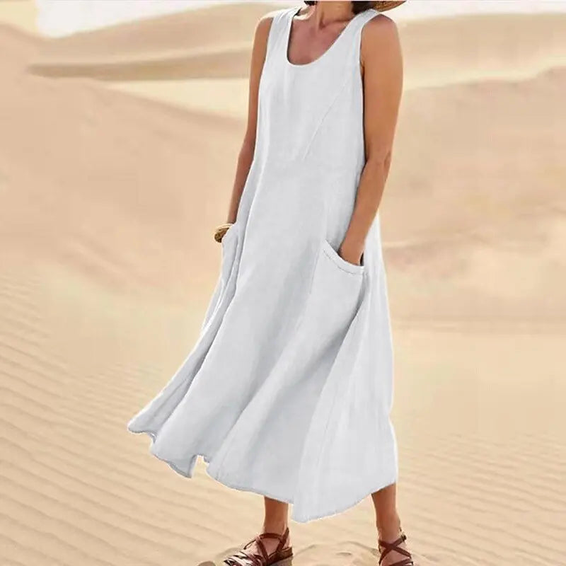 Chloe - Maxi Jurk Natuurlijke Comfort