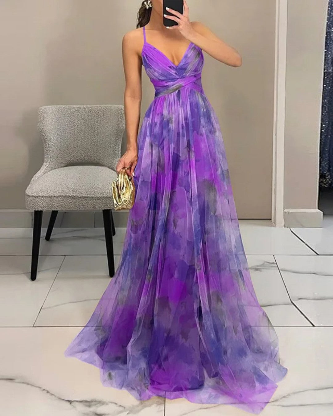 Harper - Maxi Jurk Elegante Bloemen
