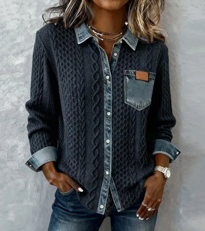 SANNE - Gebreide Top met Warm Comfort en Tijdloze Chic voor Elke Dag