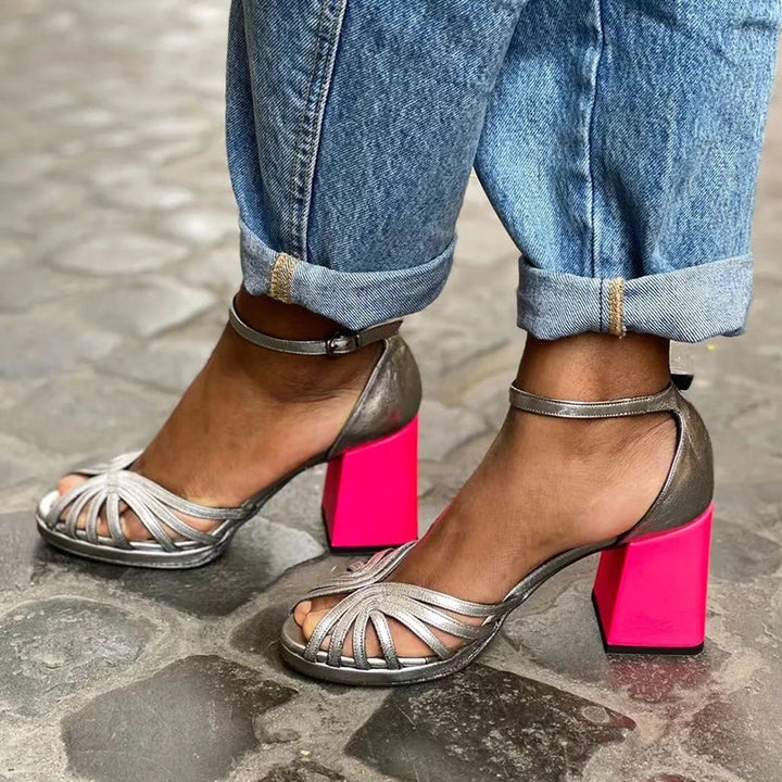 Marcella Sandalen - Glanzende Hak
