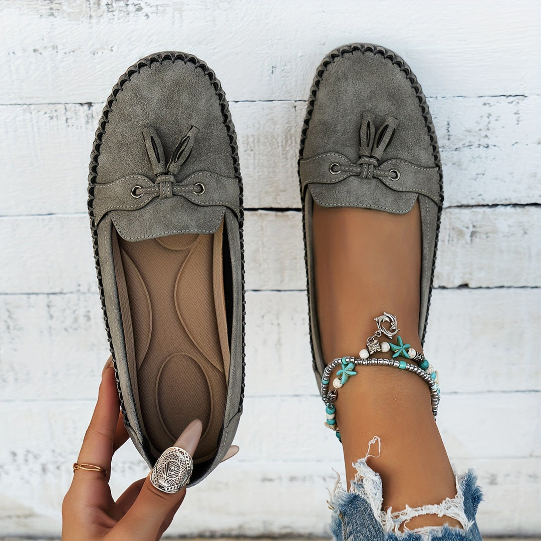 Nadine - Klassieke Mocassins met Kwastje