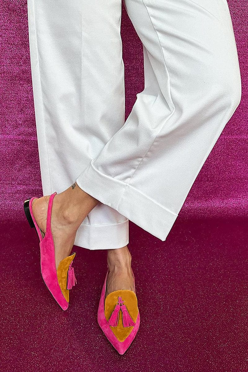 Tessa - Tassel Slingbacks