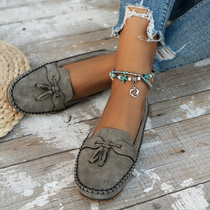 Nadine - Klassieke Mocassins met Kwastje