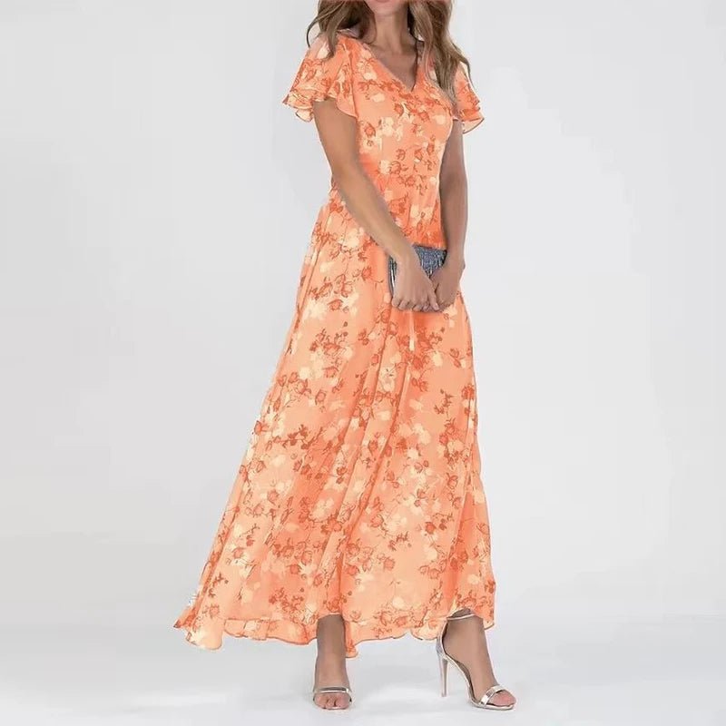 Élina - Lange Bloemenjurk