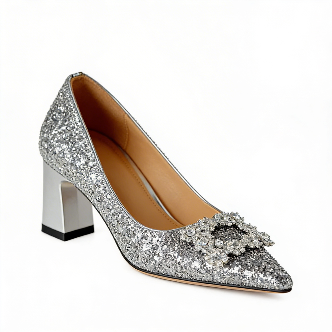 Magdalena - Orthopedische salon schoenen met brokaat