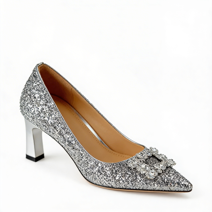 Magdalena - Orthopedische salon schoenen met brokaat