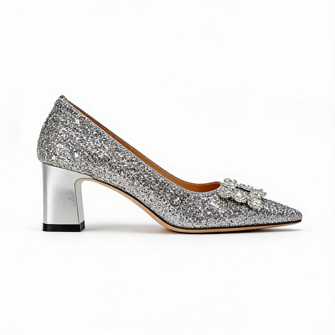 Magdalena - Orthopedische salon schoenen met brokaat