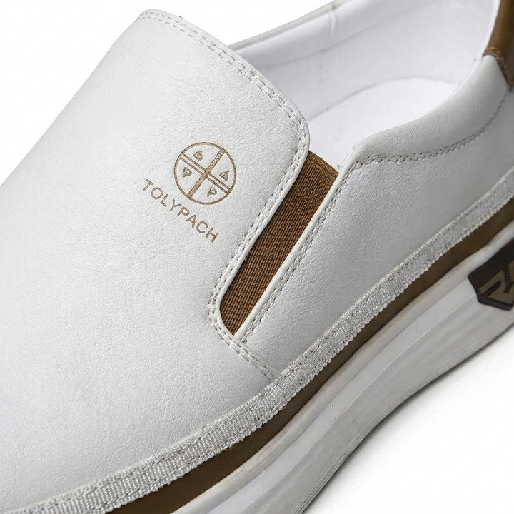 TORINO – Heren Slip-On Sneakers van Leer