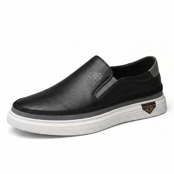 TORINO – Heren Slip-On Sneakers van Leer