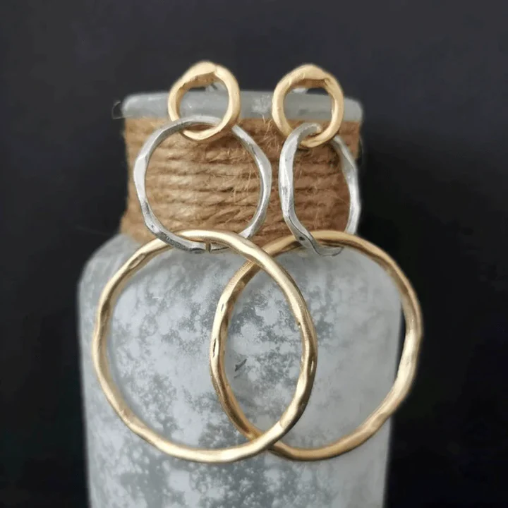 Vintage Oorbellen in Goud en Zilver