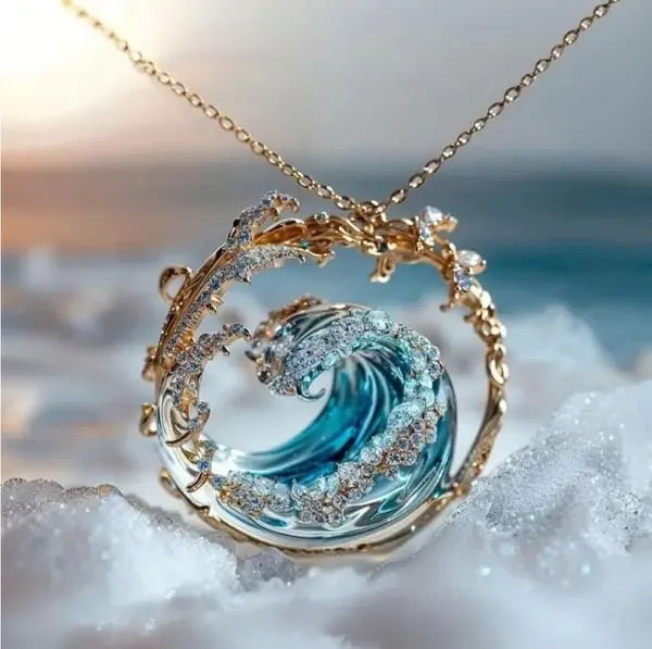 Collier met hanger “Belofte van de Oceaan”