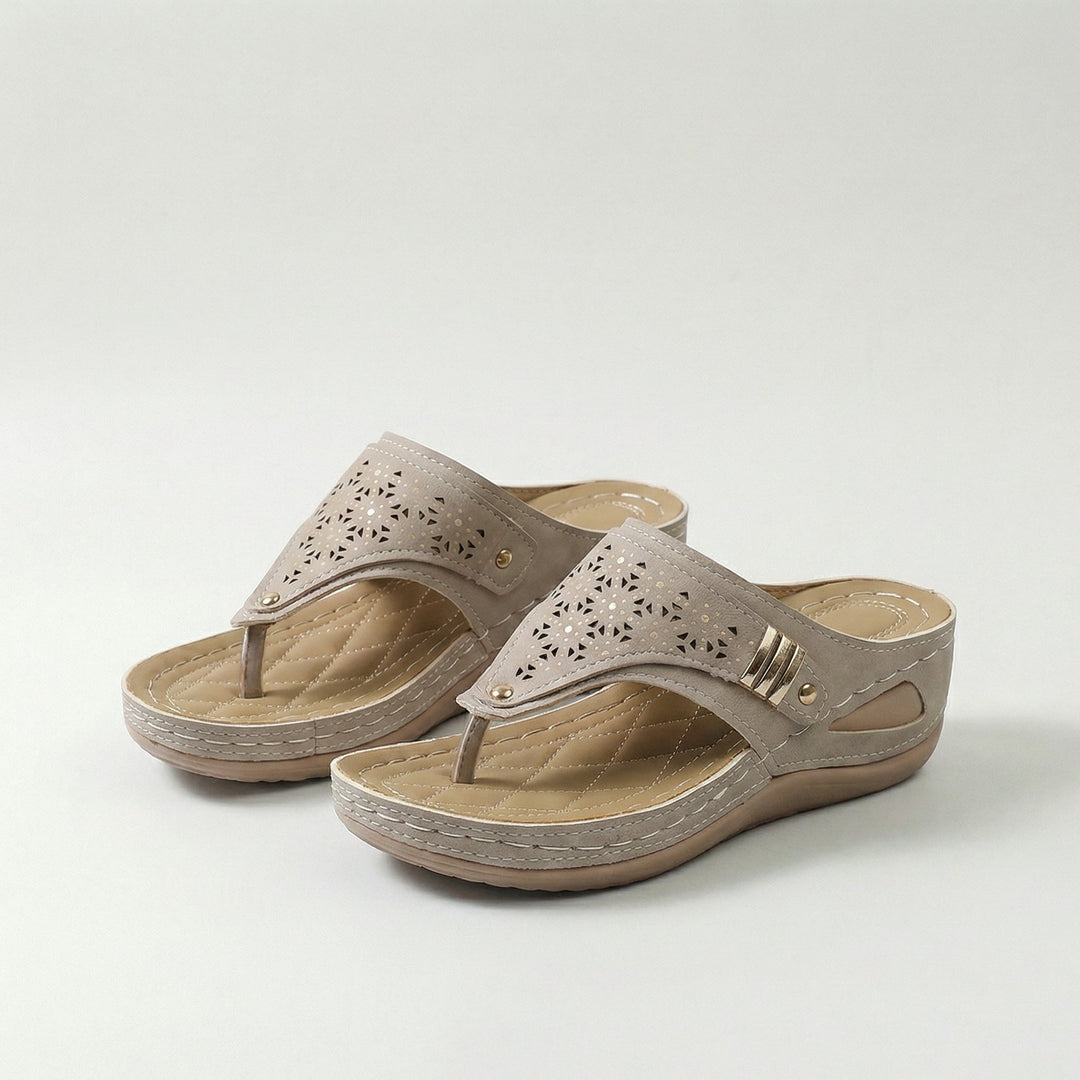 Élodie™ - Dames Sandalen Sleehak Tongs