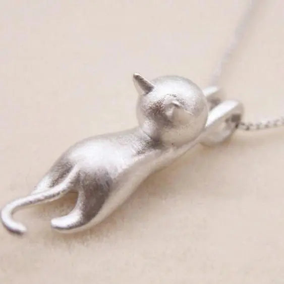 Leuke Ketting met een Zilveren Katje 925